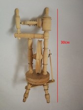 Deko Spinnrad aus Holz Antik