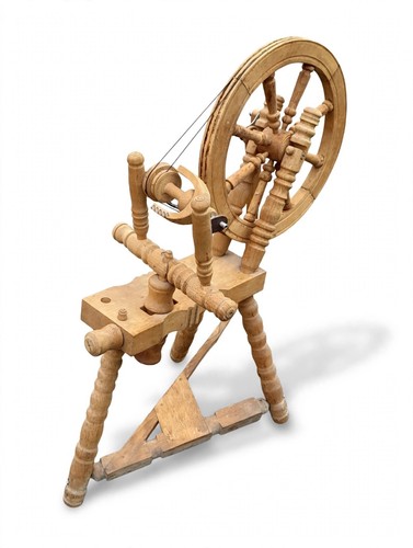 Spinnrad holz antikstil h - xl,