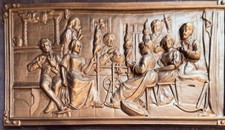 Reliefplatte aus Gusseisen