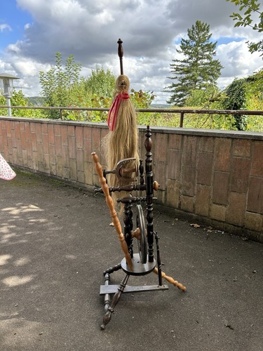 Altes antikes spinnrad holz - spinnrad,,