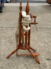 9/1  Hand Spinnrad Holz