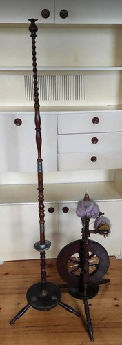 Spinnrad holz antik vintage - antik,